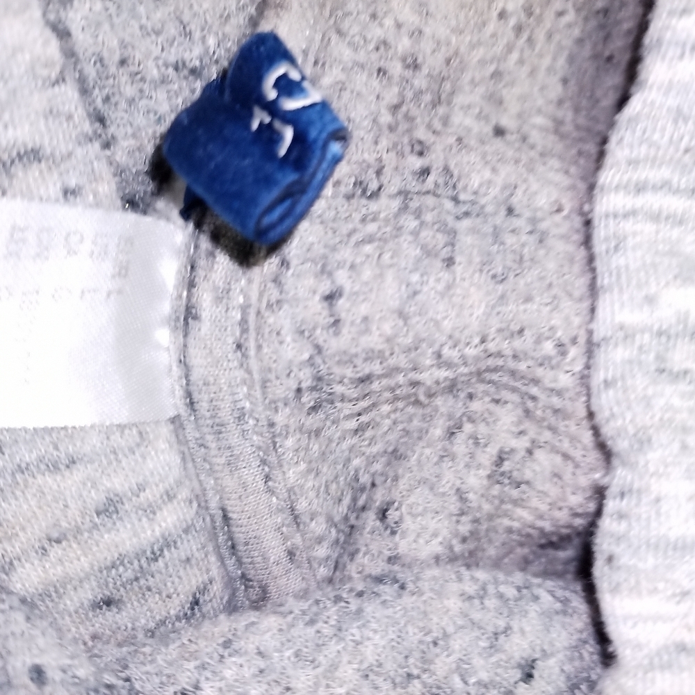 H&M Divided Hoodie Men’s Large Grey Blue Fleck Thermal-Lined Hood SOFT - Picture 4 of 4